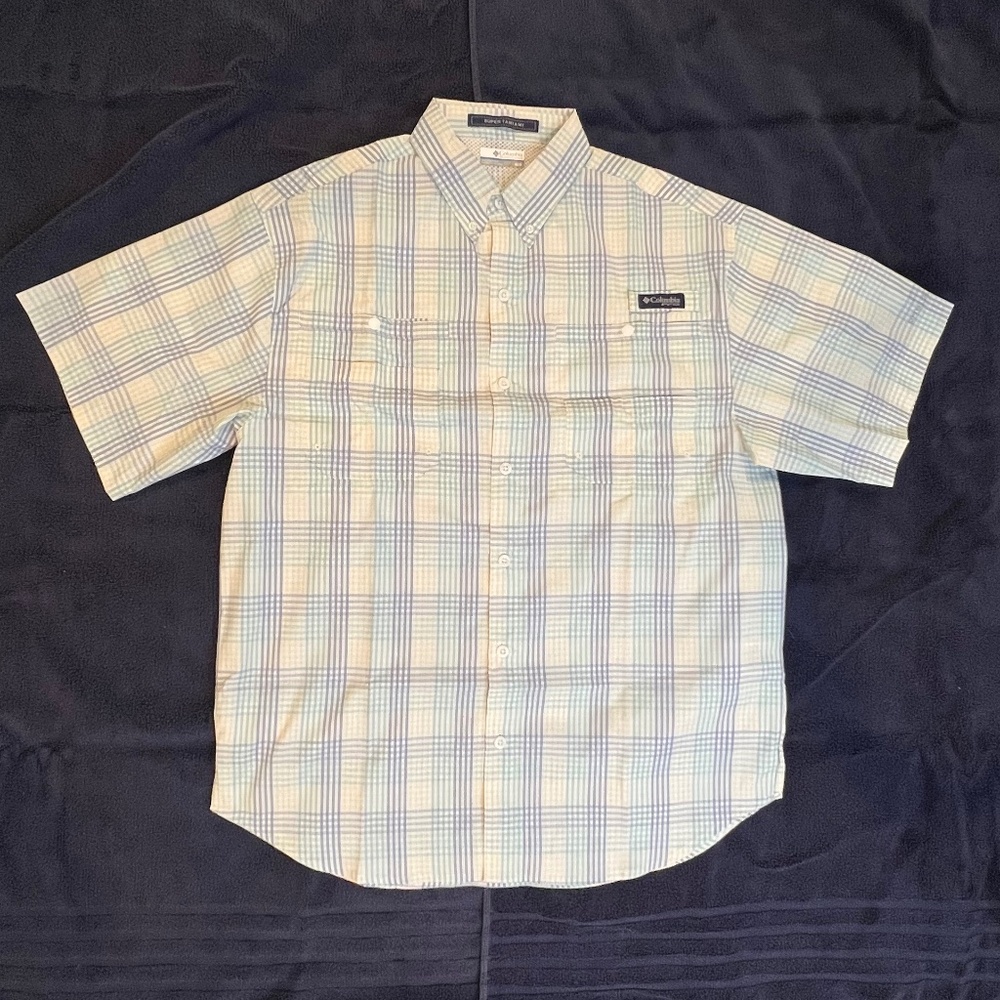 Columbia Mens Super Tamiami PFG Short Sleeve Shirt - Size Medium